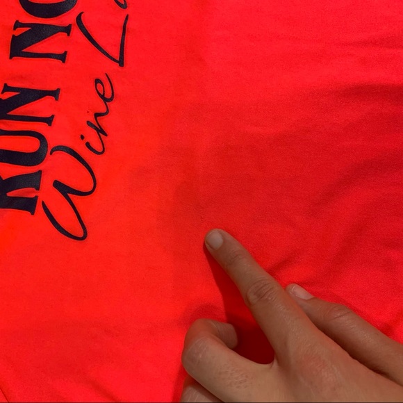 Run Now Wine Later Tech Tee NWOT - Picture 11 of 15